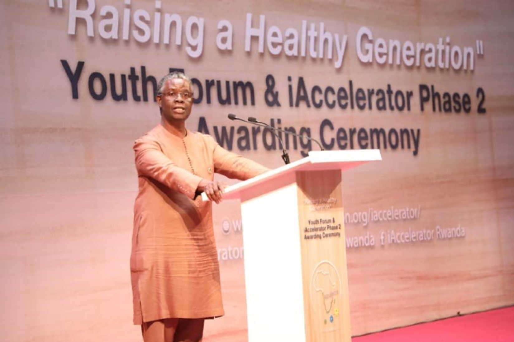 Mr. Fodé Ndiaye, UN Resident Coordinator in Rwanda addressing the Youth