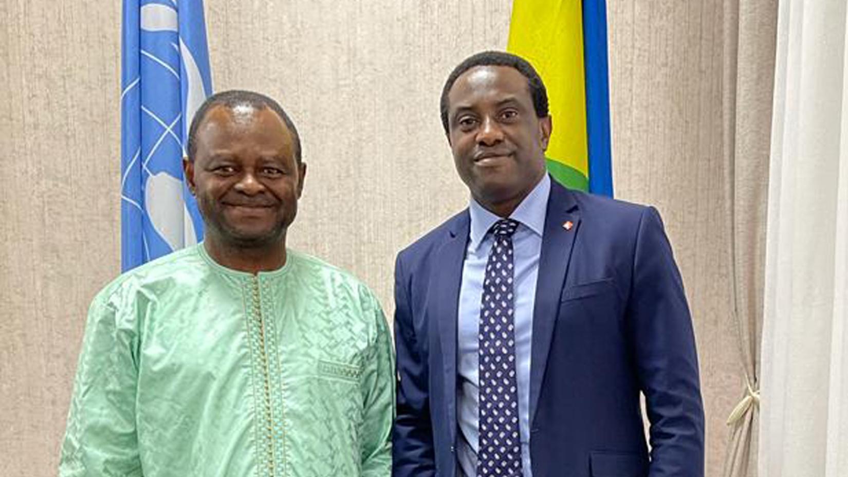 UNRC Mr. Ozonnia Ojielo met with Emmanuel Ejizu, MD of GTBank Rwanda