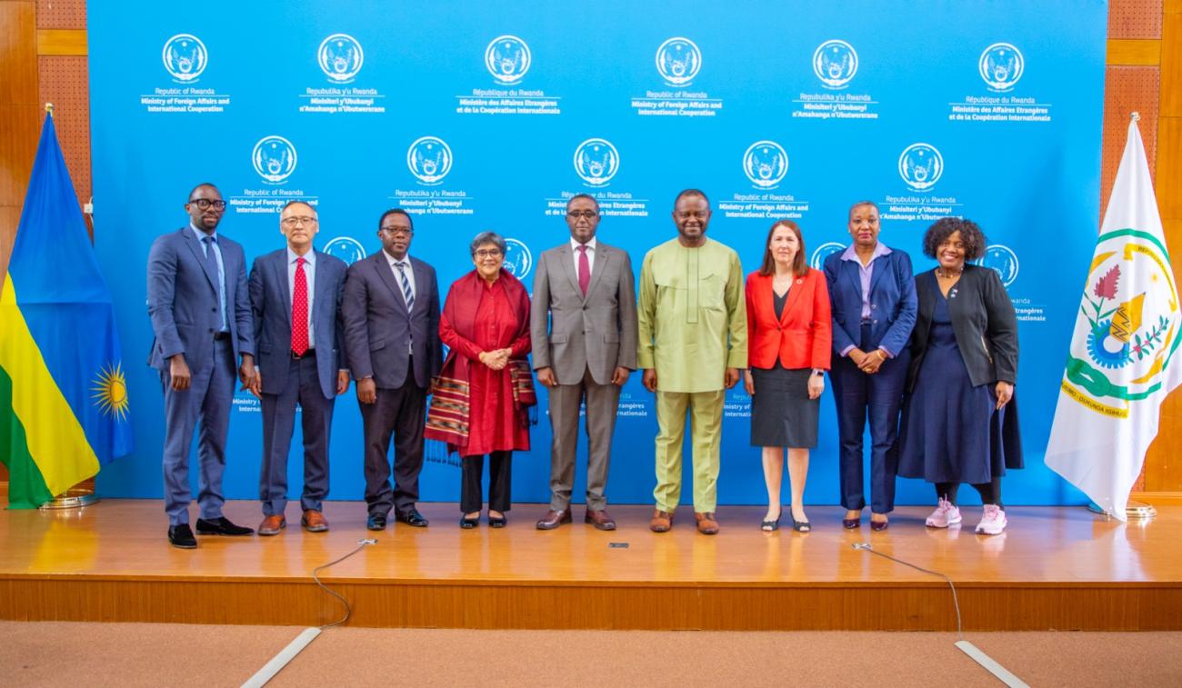 Mrs. Rabab Fatima's courtesy call to the Minister of Foreign Affairs, Hon. Minister Dr. Vincent Biruta