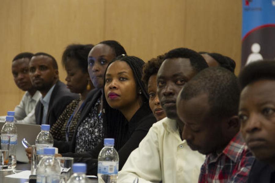 Women entrepreneurs and the media during the Seminar. UN Women, 2019