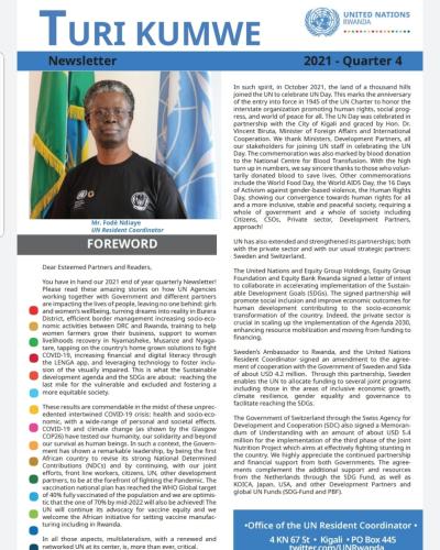 UN Rwanda Quarterly Newsletter "TURI KUMWE"